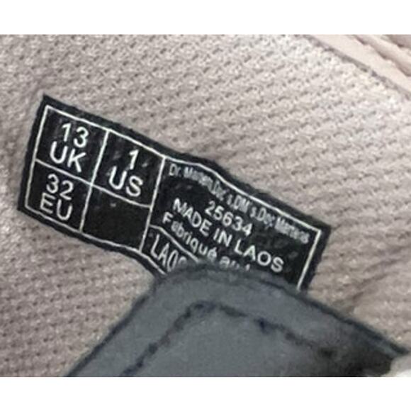 Doc Dr. Martens 25634 Side-Zip Combat Boots Size 1 Taupe - Picture 6 of 6